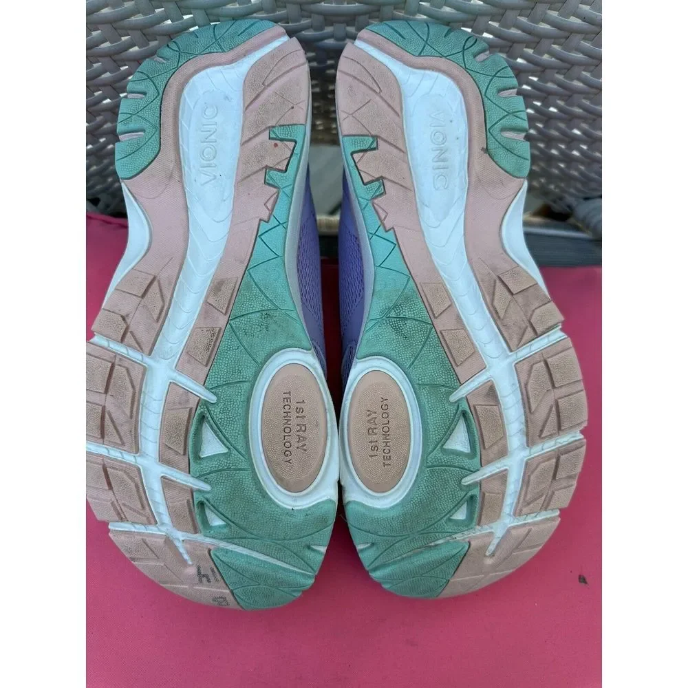 Vionic Purple Lavender Pastel Sneakers Womens‎ Size 11 EUC